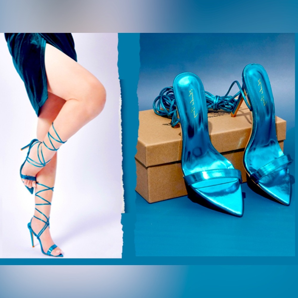 Women Lace up Heels Sandal